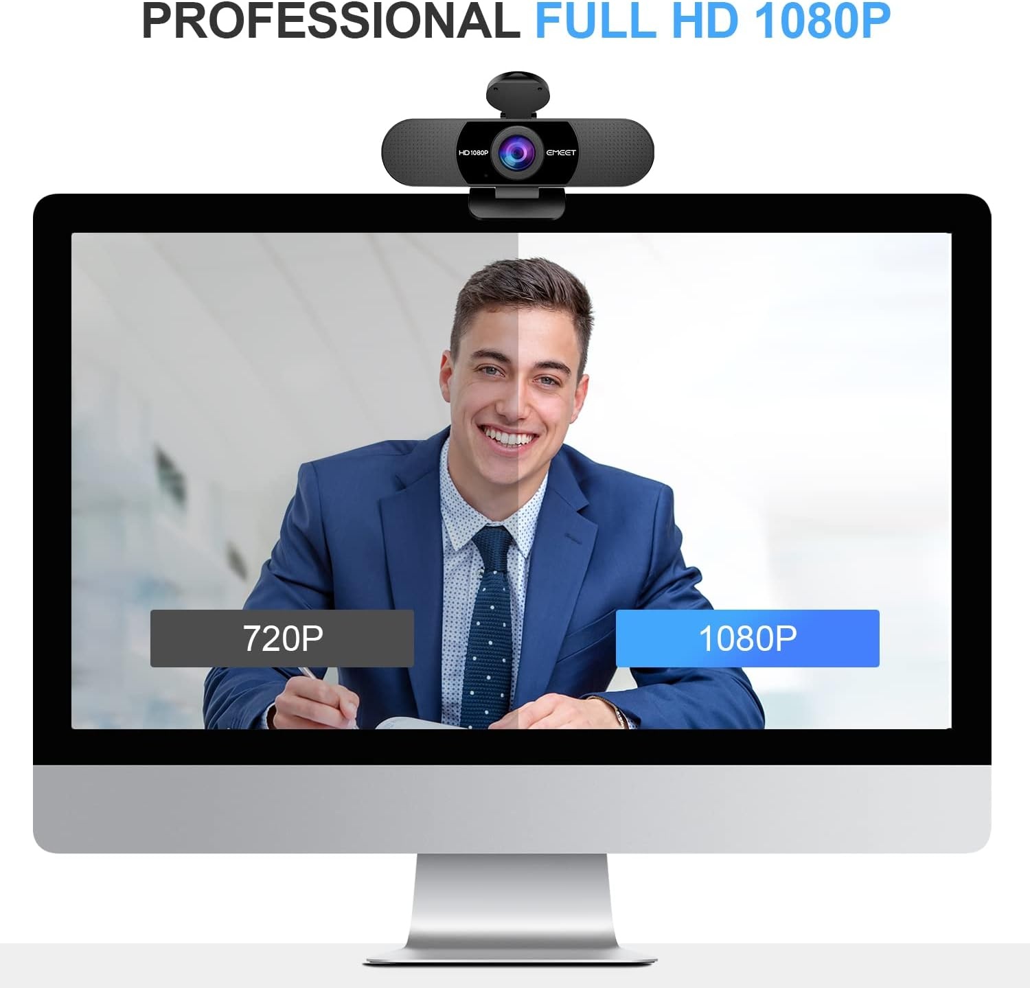 image:imageEMEET 1080P Webcam with Microphone C960 Web Camera 2 Mics Streaming Webcam 90FOV Computer Camera Plug and Play USB Web Cam for Online CallingConferencing ZoomTeamsFacetimeYouTube LaptopPCClear 1080P w 90 Wide FOV
