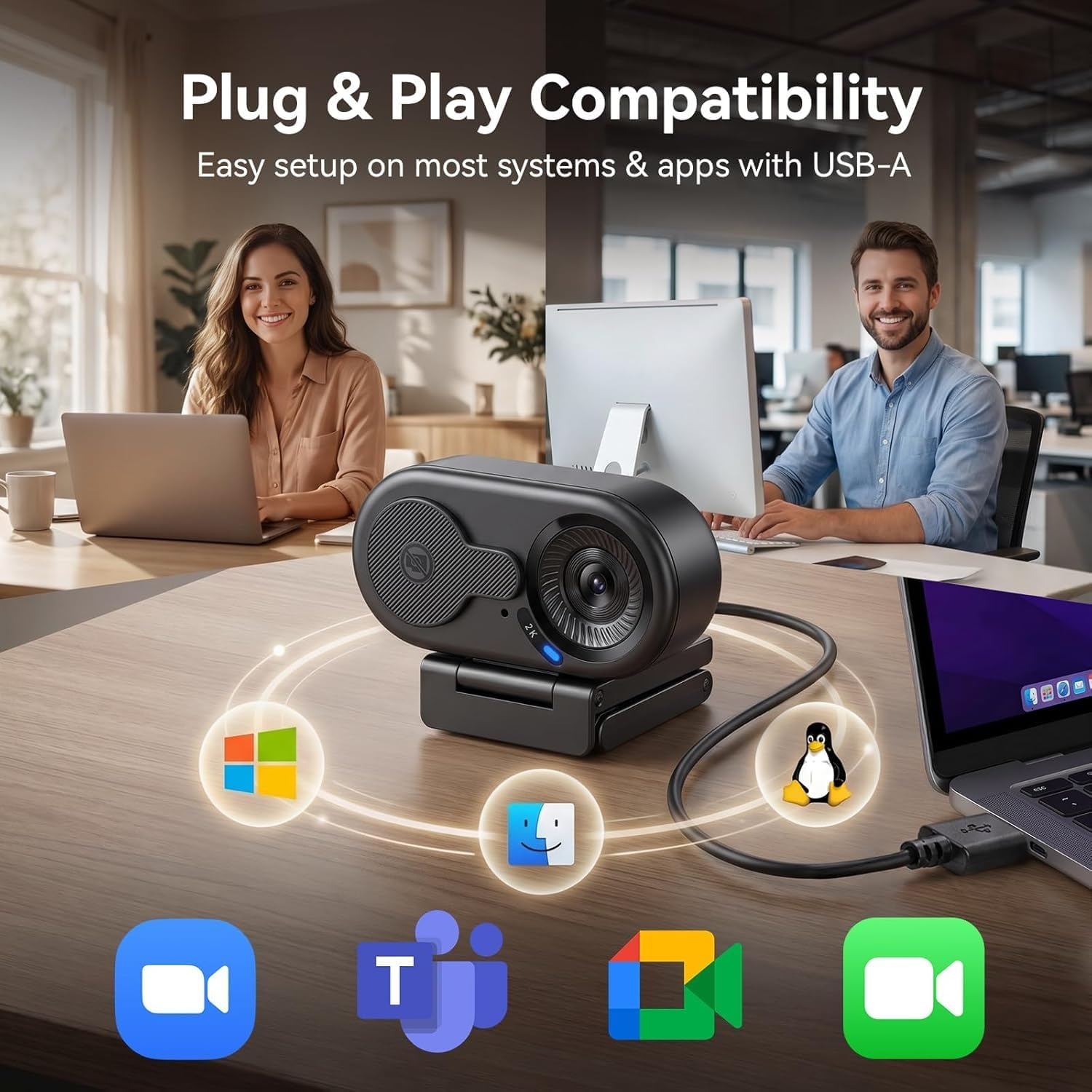 image:imageEMEET 1080P Webcam with Microphone C960 Web Camera 2 Mics Streaming Webcam 90FOV Computer Camera Plug and Play USB Web Cam for Online CallingConferencing ZoomTeamsFacetimeYouTube LaptopPCCrisp 2K w Portable Metal Clip