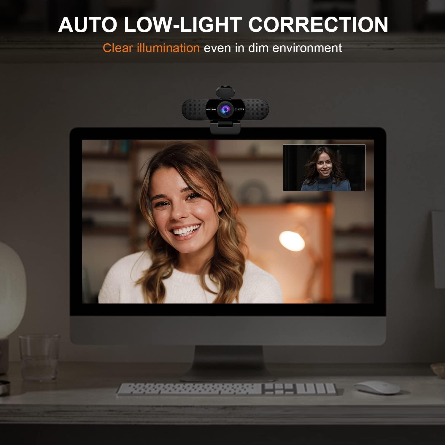 image:imageEMEET 1080P Webcam with Microphone C960 Web Camera 2 Mics Streaming Webcam 90FOV Computer Camera Plug and Play USB Web Cam for Online CallingConferencing ZoomTeamsFacetimeYouTube LaptopPCClear 1080P w 90 Wide FOV