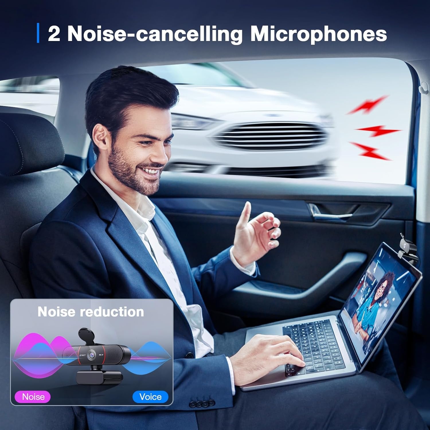 image:imageEMEET C960 1080P Webcam with Microphone 2 Mics 90 FOV USB TypeA amp AtoC Adapter Fixed Focus PlugampPlay Computer Camera for ZoomTeamsFacetimeYouTubeGoogle MeetSwitch 2 Camera 2025 Version4K Tripod