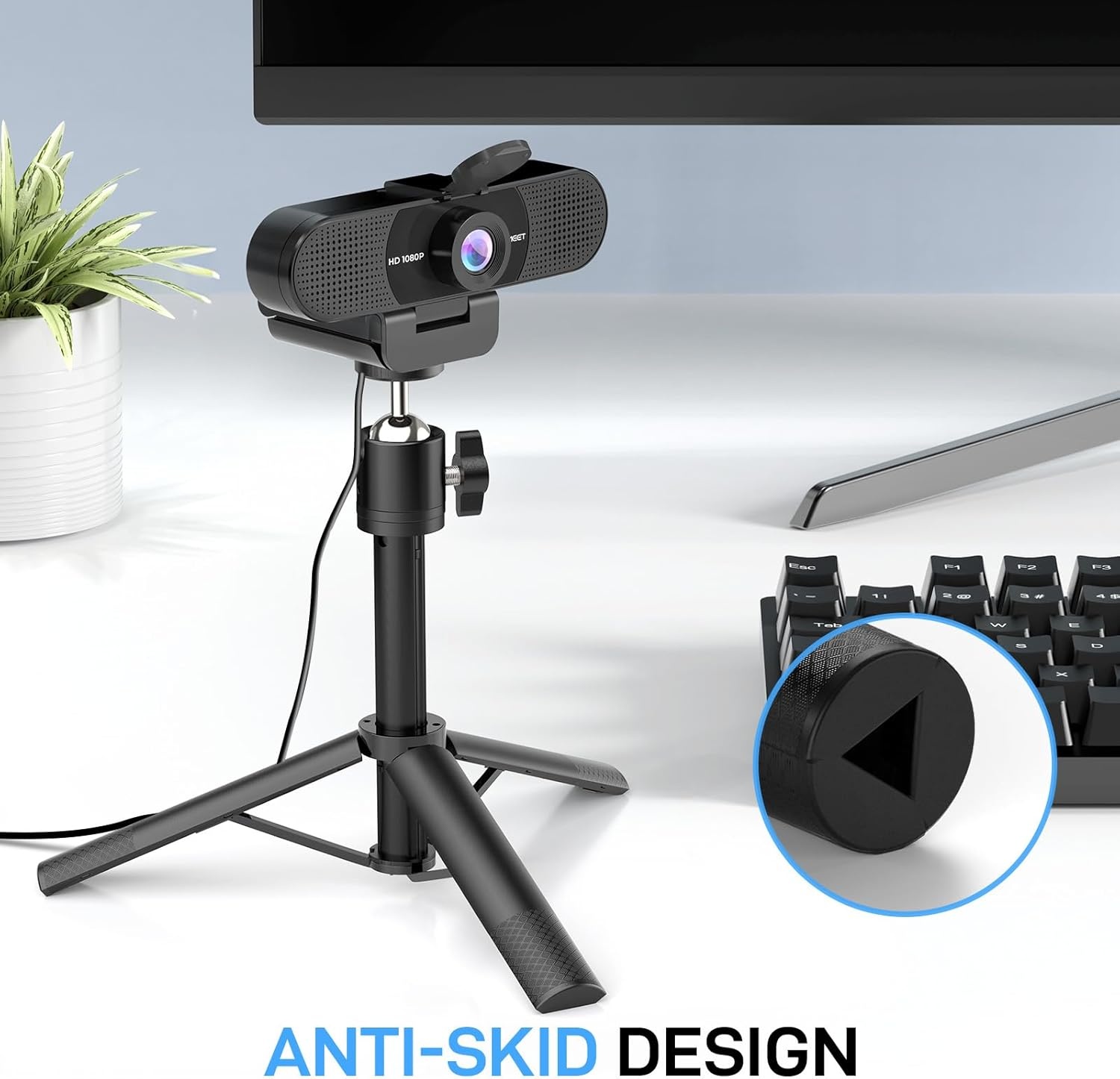 image:imageEMEET C960 1080P Webcam with Microphone 2 Mics 90 FOV USB TypeA amp AtoC Adapter Fixed Focus PlugampPlay Computer Camera for ZoomTeamsFacetimeYouTubeGoogle MeetSwitch 2 Camera 2025 Version1080P Tripod