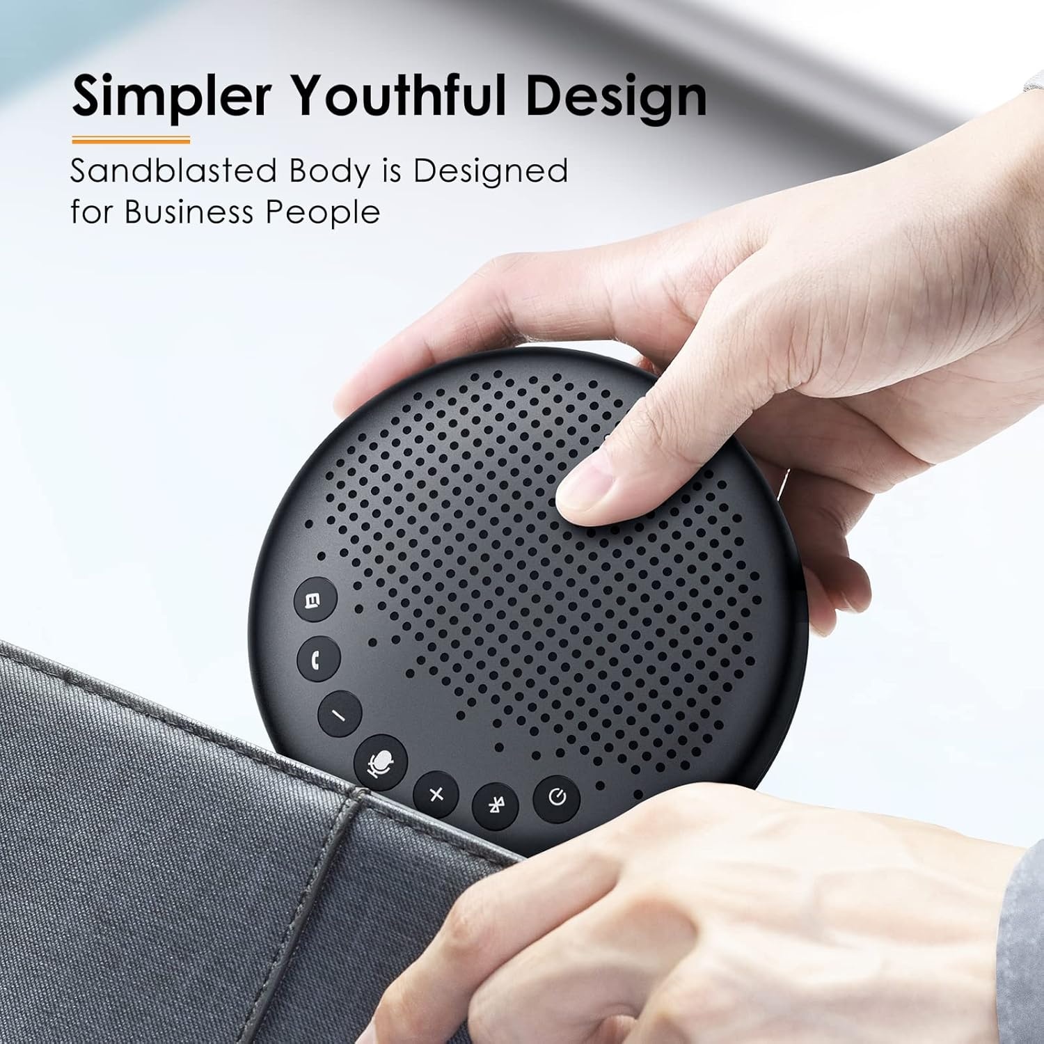 image:imageEMEET Conference Speaker and Microphone Luna 360 Voice Pickup wNoise ReductionMuteIndicator USB Bluetooth Speakerphone wDongle for 8 People Daisy Chain for 16 Compatible with Leading SoftwareBlack Luna for 8