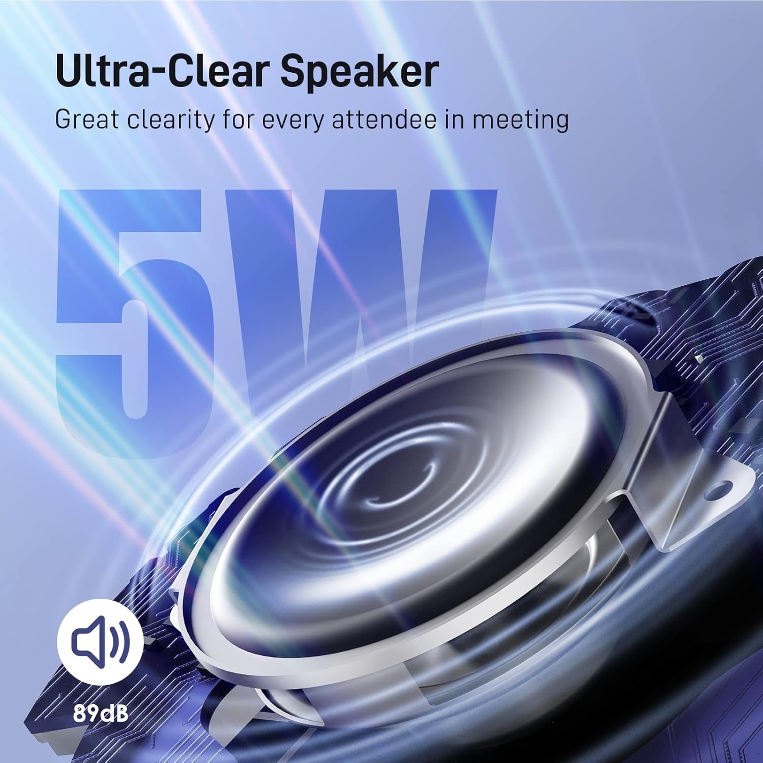 image:imageEMEET Conference Speaker and Microphone Luna 360 Voice Pickup wNoise ReductionMuteIndicator USB Bluetooth Speakerphone wDongle for 8 People Daisy Chain for 16 Compatible with Leading SoftwareLuna Plus for 10