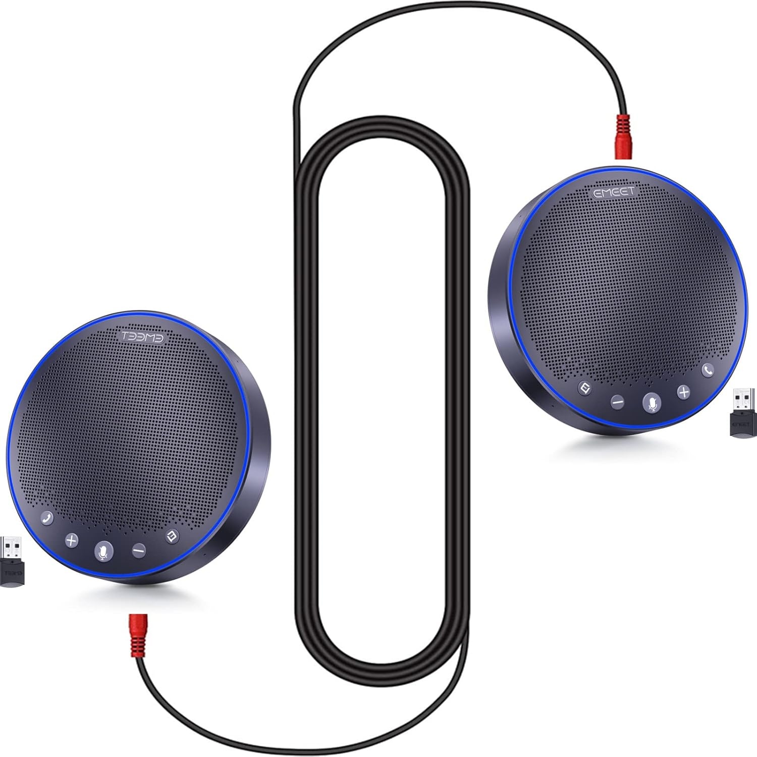 image:imageEMEET Daisy Chain Cable 35mm Male to Male Stereo Audio Aux Cable Use for LunaLuna PlusLuna Plus KitLuna LiteM3M220M2M2 MAX SpeakerphoneMeeting Capsule Expand Meeting up to 1216 People
