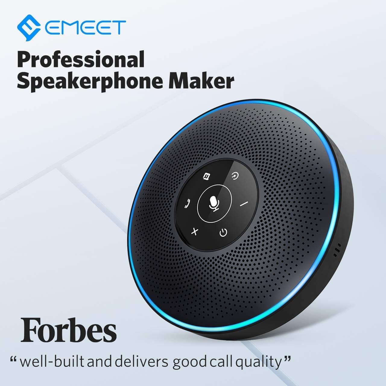 image:imageEMEET M3 Conference Speaker and Microphone Zoom Certified Bluetooth Speakerphone with 4 AI Mics 360 Voice Pickup 18H Talk Time USB 20ampBluetooth 50 with Daisy Chain for 20 People for Zoom TeamsM28 People