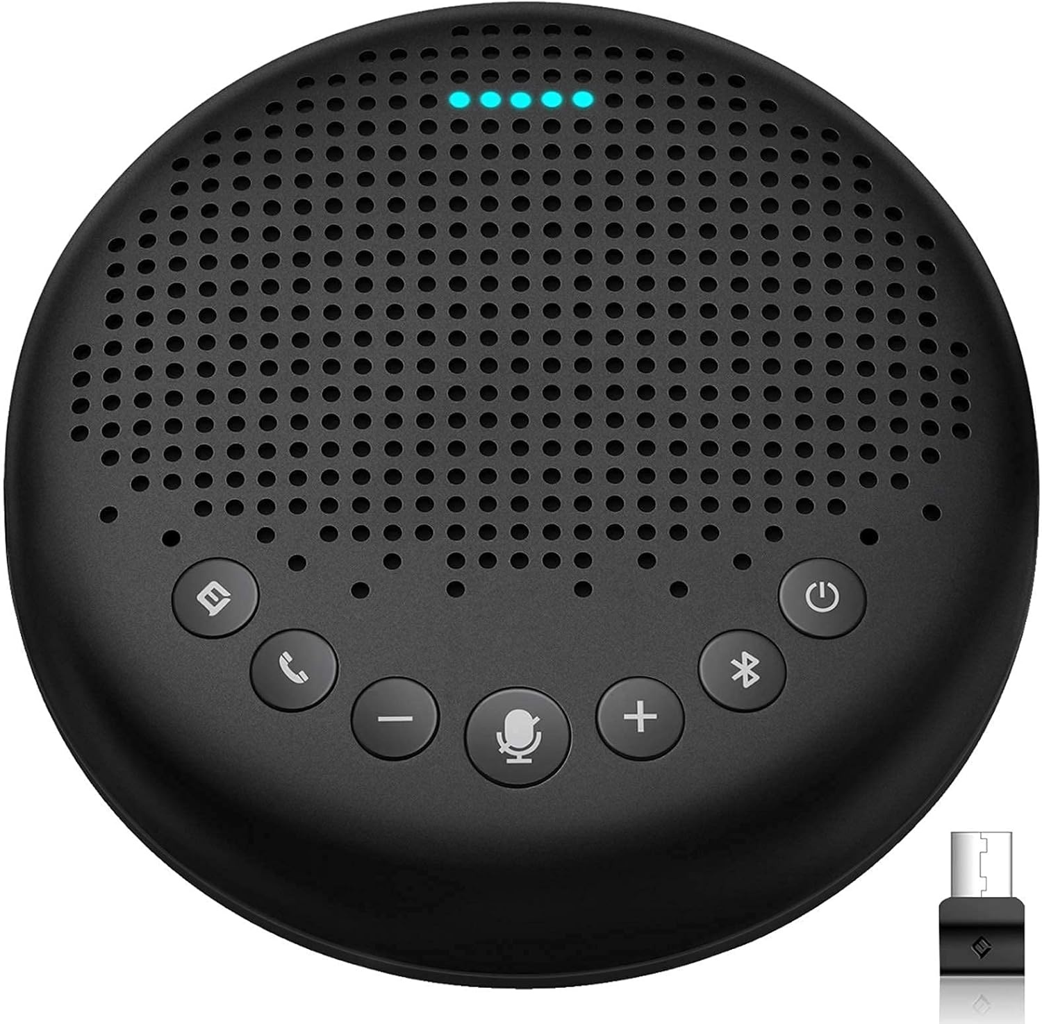 image:imageLuna SpeakerphoneDaisy Chain Cable Luna Computer Speaker with Microphone 2pcs wCable Conference Microphone for Home Office amp Meeting up to 12 People Speakerphone Idea for Business Gift Black