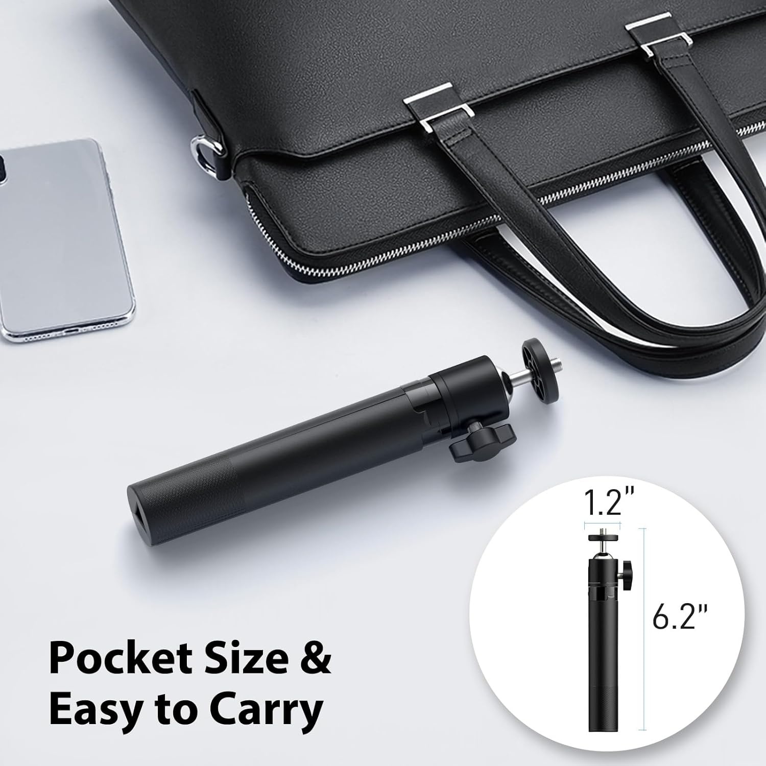 image:imageWebcam Tripod EMEET Professional Webcam Mini Tripod Adjustable Heights with 360 Swivel Head PortableampLightweight Stable Use Universal Compatible for Most WebcamsPhonesGoProsMirrorless Cameras