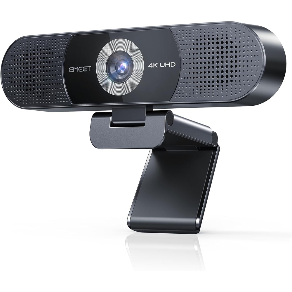 image:imageEMEET C980 PRO 3in1 1080P Webcam with Microphone and Speaker 6098 Wide Angle Webcam w 4 Noise Cancel Mics 2 Speakers Auto Low Light Correction WCover USB Camera for Online ConferenceClass4K with 4Mics 2Speakers