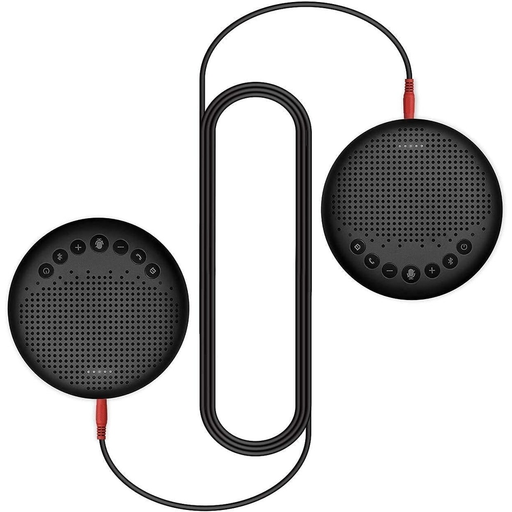 image:imageLuna SpeakerphoneDaisy Chain Cable Luna Computer Speaker with Microphone 2pcs wCable Conference Microphone for Home Office amp Meeting up to 12 People Speakerphone Idea for Business Gift Black