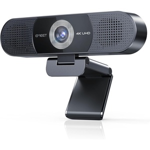 image:imageEMEET C980 PRO 3in1 1080P Webcam with Microphone and Speaker 6098 Wide Angle Webcam w 4 Noise Cancel Mics 2 Speakers Auto Low Light Correction WCover USB Camera for Online ConferenceClass4K with 4Mics 2Speakers