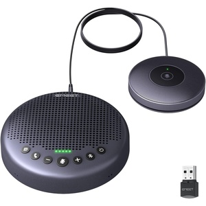 image:imageEMEET Conference Speaker and Microphone Luna 360 Voice Pickup wNoise ReductionMuteIndicator USB Bluetooth Speakerphone wDongle for 8 People Daisy Chain for 16 Compatible with Leading SoftwareLuna Plus Kit for 14