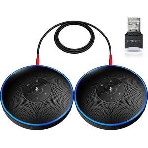 image:imageEMEET M3 Conference Speaker and Microphone Zoom Certified Bluetooth Speakerphone with 4 AI Mics 360 Voice Pickup 18H Talk Time USB 20ampBluetooth 50 with Daisy Chain for 20 People for Zoom TeamsM22016 People