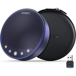 image:imageEMEET M3 Conference Speaker and Microphone Zoom Certified Bluetooth Speakerphone with 4 AI Mics 360 Voice Pickup 18H Talk Time USB 20ampBluetooth 50 with Daisy Chain for 20 People for Zoom TeamsM312 People