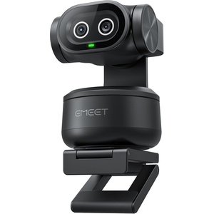 image:imageEMEET PIXY DualCamera AIPowered PTZ Camera 4K with Tripod AI Tracking PDAFampAI Autofocus 02s 1255 Sony Sensor 3 Mics Presets 4K Webcam for Streaming OBSTwitchSwitch 2 CompatiblePIXY DualCamera AI PTZ 4K
