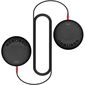 image:imageLuna SpeakerphoneDaisy Chain Cable  Luna Computer Speaker with Microphone 2pcs wCable Conference Microphone for Home Office amp Meeting up to 12 People Speakerphone Idea for Business Gift Black