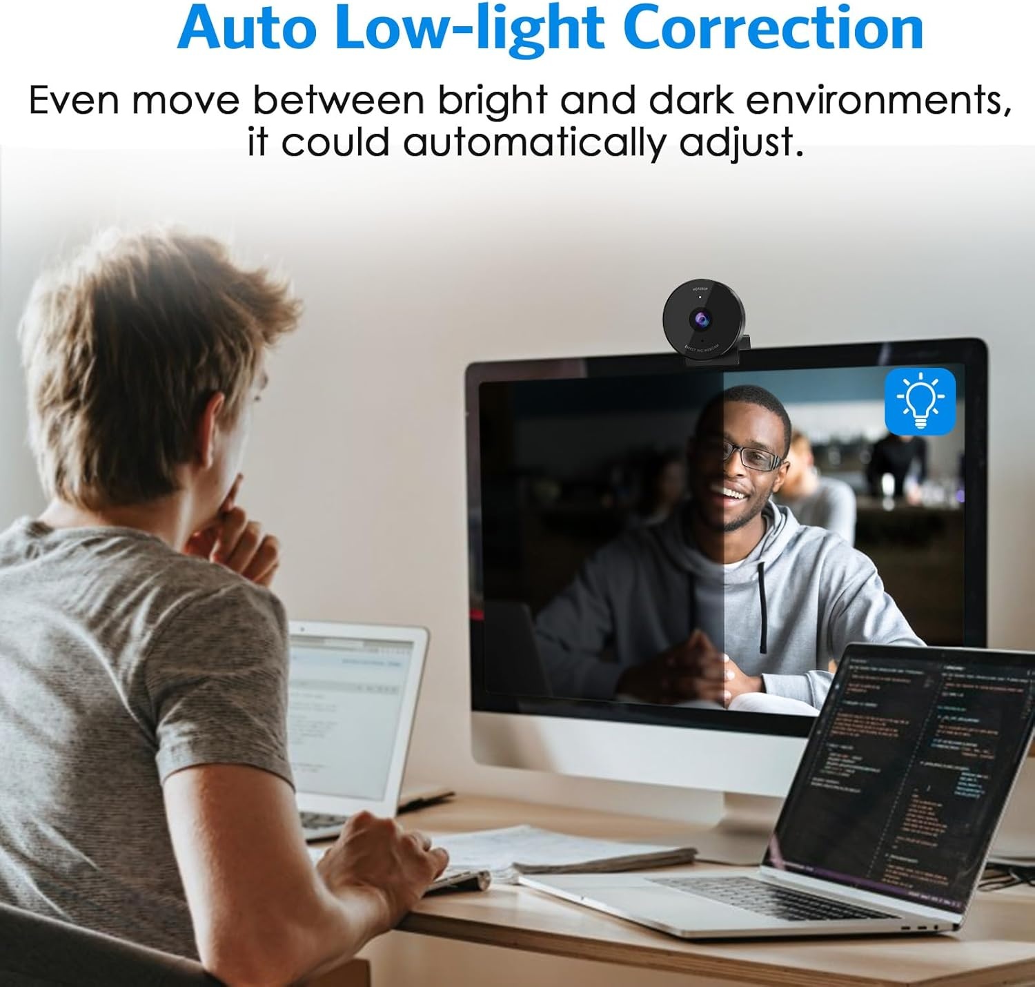 image:imageEMEET C950 1080P Webcam USB Webcam with Microphone amp Physical Privacy Cover Auto Light Correction Fixed Focus USB Plug amp Play Ultra Web Cam w 70View for MeetingOnline ClassesZoomYouTube1080P Ultimate Cost Effective