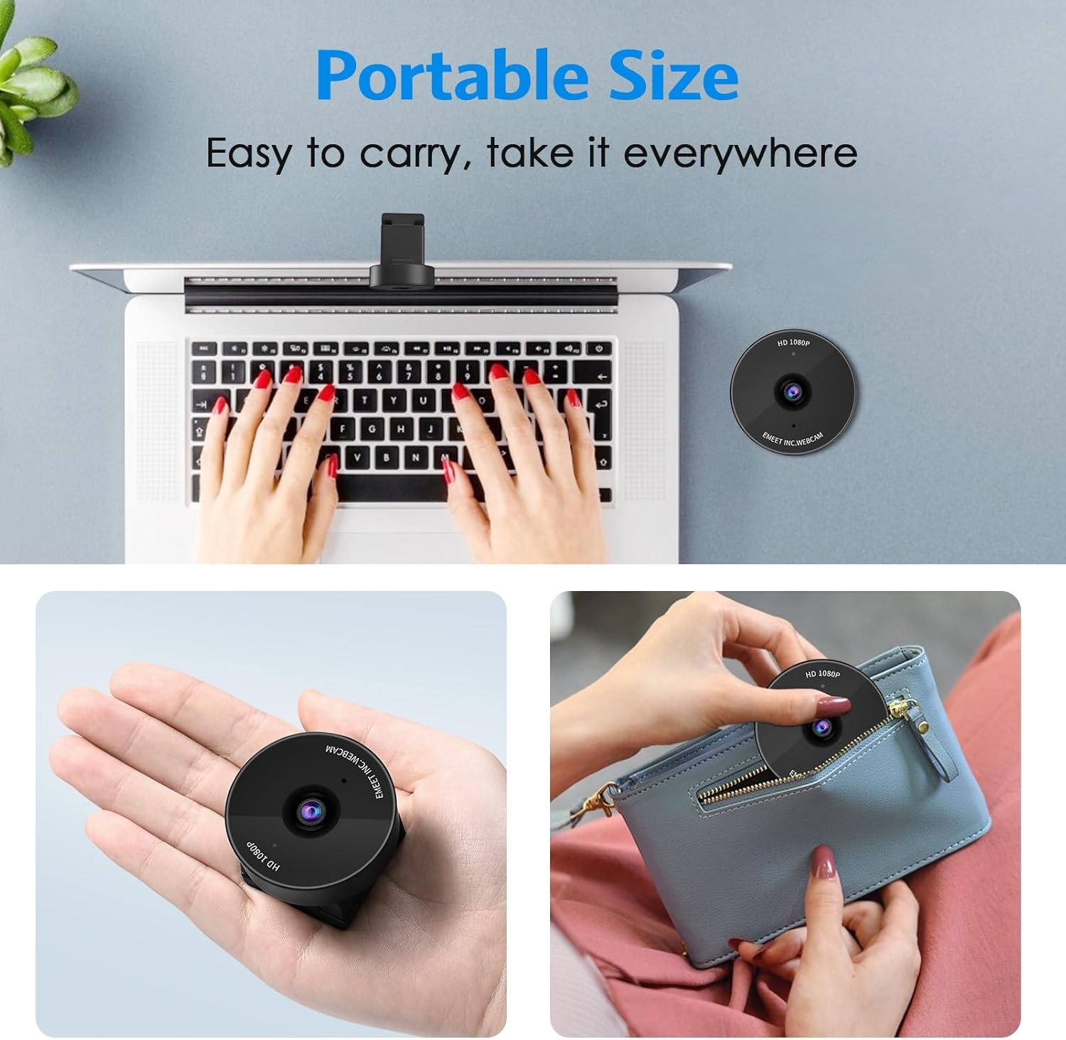 image:imageEMEET C950 1080P Webcam USB Webcam with Microphone amp Physical Privacy Cover Auto Light Correction Fixed Focus USB Plug amp Play Ultra Web Cam w 70View for MeetingOnline ClassesZoomYouTube1080P Ultimate Cost Effective