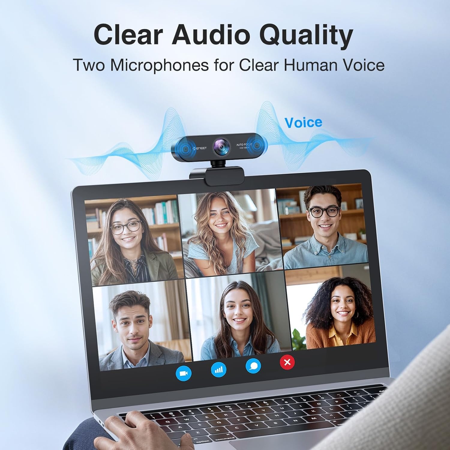 image:imageEMEET NOVA 4K Webcam for PC Ultra 4K HD PDAF Autofocus Dual Omnidirectional Mics 73 FOV Auto Light Correction USBA Privacy Cover Ideal for HighEnd Business MeetingsampLive Streaming96FOV w 2 Noise Cancel Mics