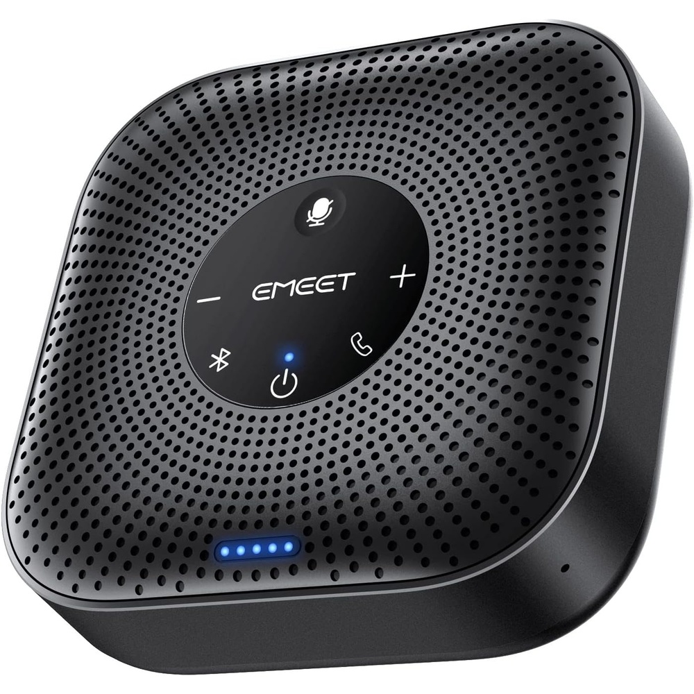 image:imageEMEET USB Speakerphone M1A Zoom Certified AI Mics 360Voice Pickup USB Type CA PlugampPlay Computer Speakers with Microphone Fast Mute Noise Reduction Echo Cancellation for 58 People for Zoom TeamsAdvanced M0 PLUS for 8 People
