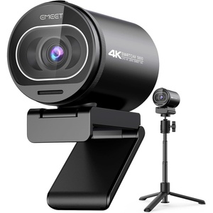 image:imageEMEET S600 4K Webcam for Streaming  Sony 1255 Sensor PDAF Autofocus 1080P60FPS 2 Noise Reduction Mics Builtin Privacy Cover 73 FOV Streaming Camera for Live CommerceGamingBeautyS600 Sony Sensor with Tripod