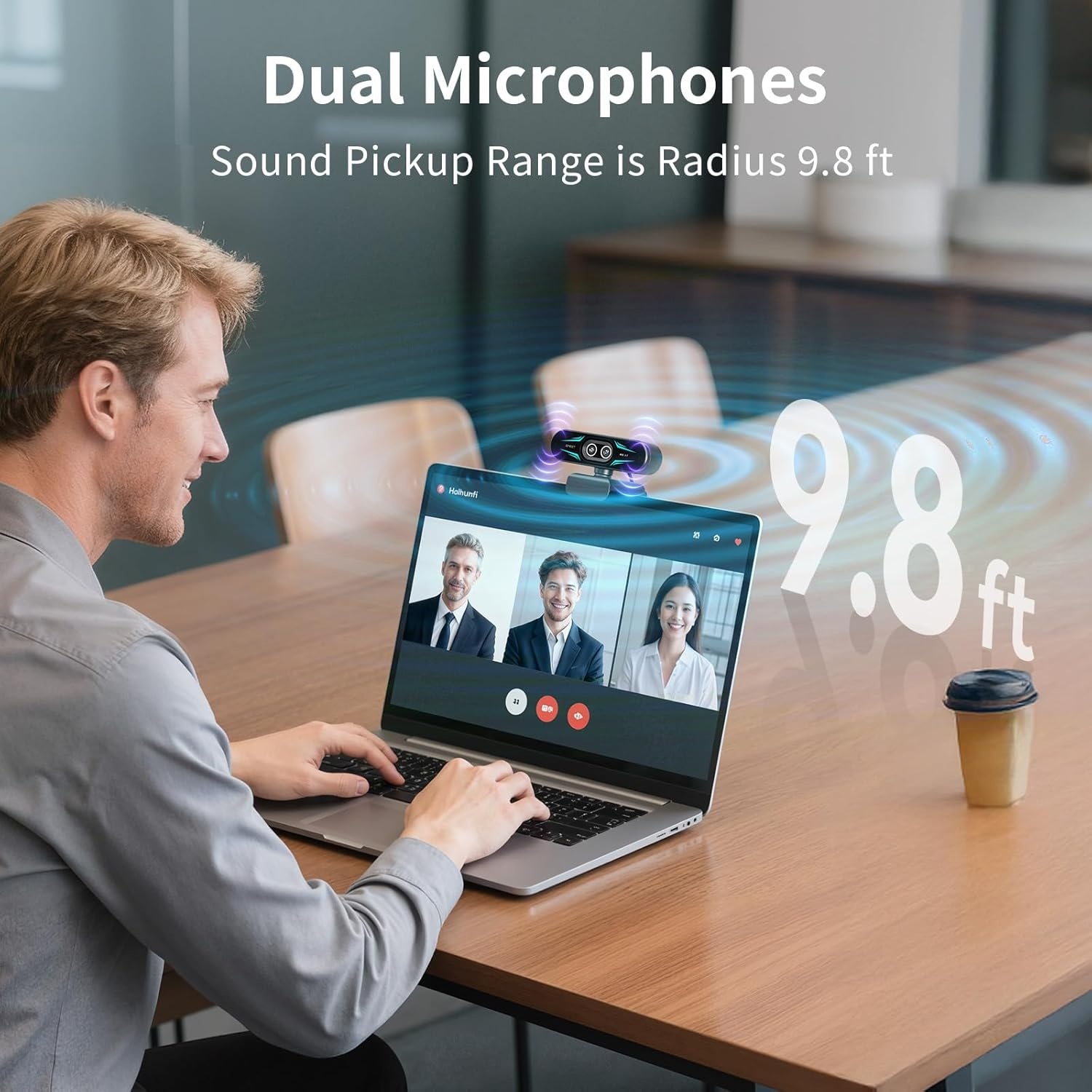 image:imageEMEET C60E DualCamera 4K Webcam for Streaming WideAngle and Telephoto Cameras Max 11X Hybrid Zoom amp PDAF Autofocus Remote Control RGB Lighting 2 Mics Ideal for Livestreaming and Online MeetingDualCamera w Remote