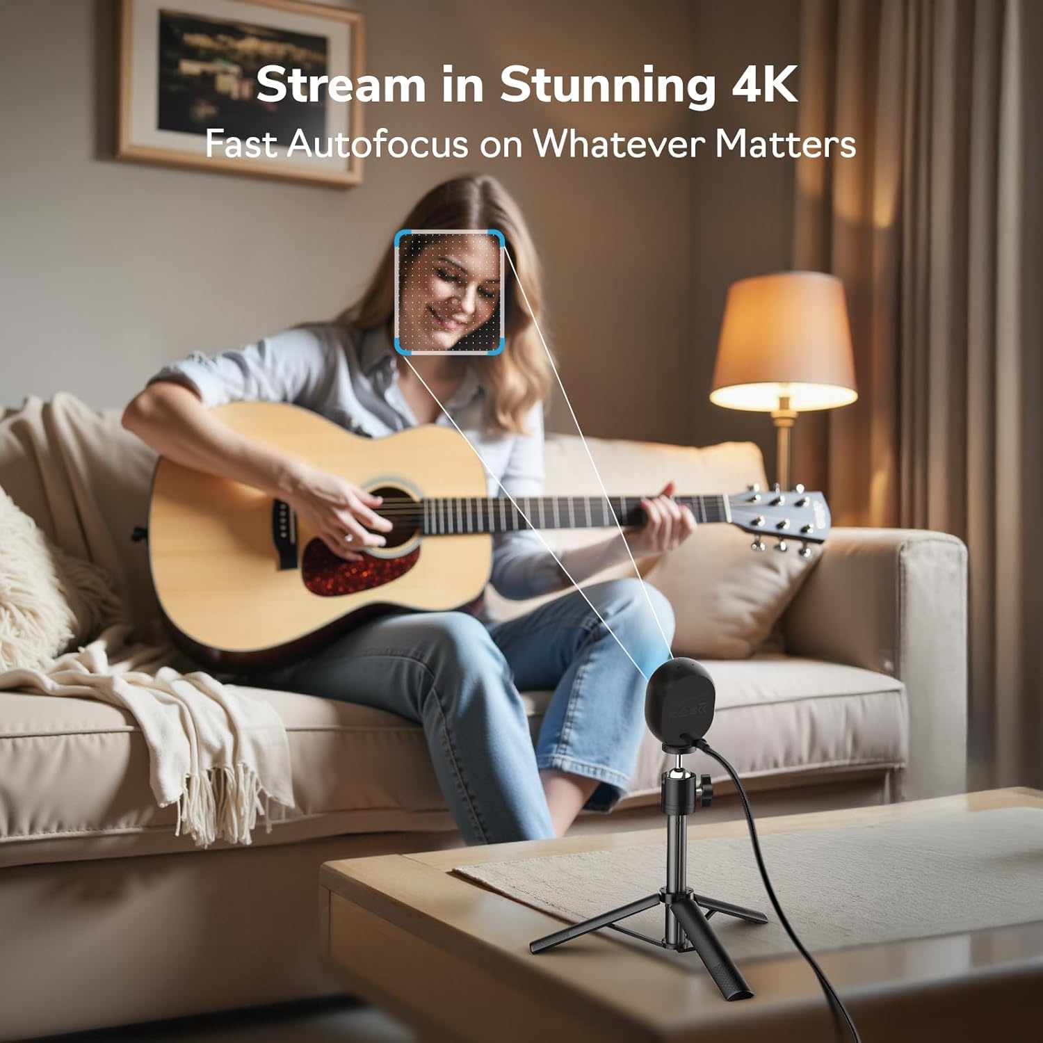 image:imageEMEET Piko 4K Webcam for Streaming Worlds 1st DualCamera AIPowered 4K Camera wAI Autofocus 3 Mics Arrayamp3 Sound Modes USB Webcam with Clip Great for Streaming Desk SetupBlack