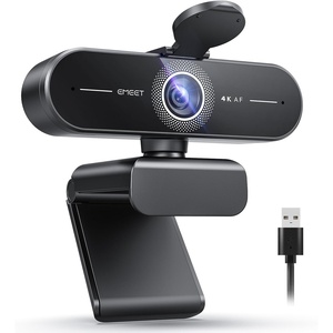 image:imageEMEET C60E DualCamera 4K Webcam for Streaming WideAngle and Telephoto Cameras Max 11X Hybrid Zoom amp PDAF Autofocus Remote Control RGB Lighting 2 Mics Ideal for Livestreaming and Online MeetingSingleCamera w PDAF