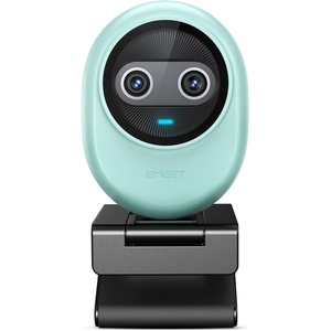 image:imageEMEET Piko 4K Webcam for Streaming Worlds 1st DualCamera AIPowered 4K Camera wAI Autofocus 3 Mics Arrayamp3 Sound Modes USB Webcam with Clip Great for Streaming Desk SetupGreen